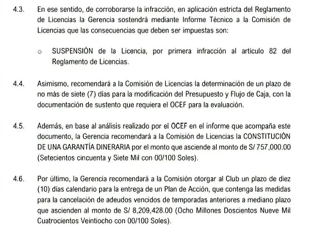 La deuda que le impusieron a Municipal y advertencia de que pierda la licencia A.