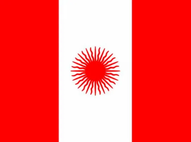 Tercera bandera del Perú 