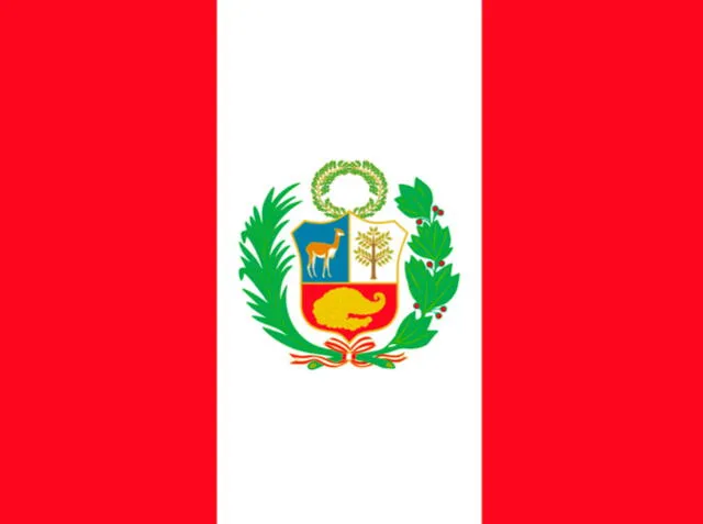 Cuarta y última bandera del Perú