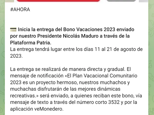 primer bono especial de agosto 2024 primer bono especial de agosto 2024
