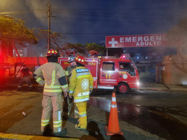 Incendio en la clínica San Pablo de Surco