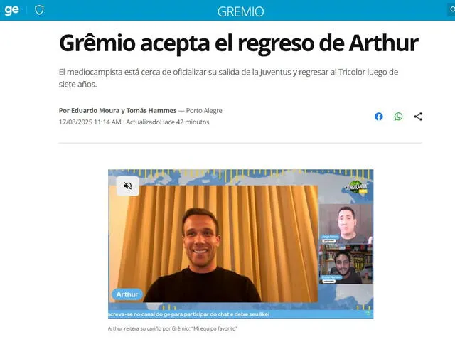 Gremio, Arthur