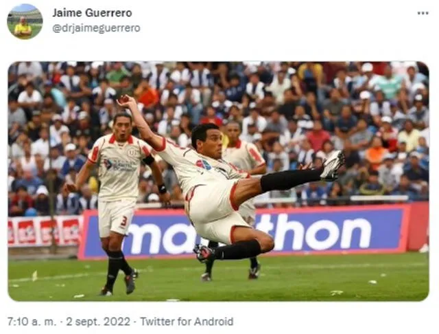 Publicación de Jaime Guerrero.