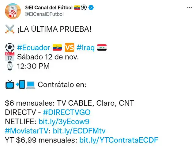 Ecuador vs Irak
