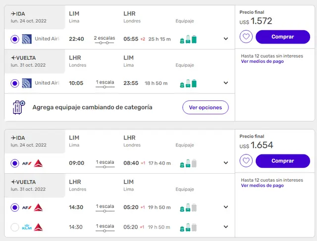 ¿Qué tanto cuesta un pasaje para Reino Unido?   