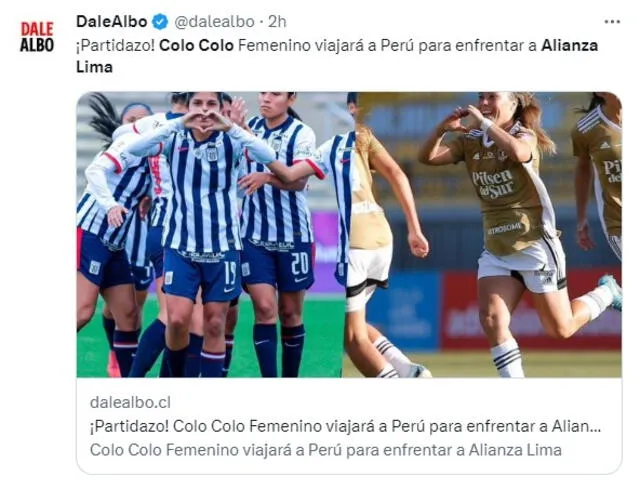 Alianza Lima Colo Colo Femenino Alianza Lima Colo Colo Femenino