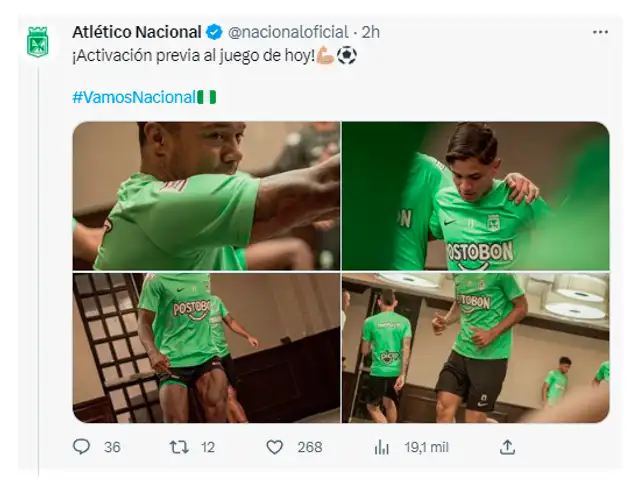 Atlético Nacional hace trabajos de activación