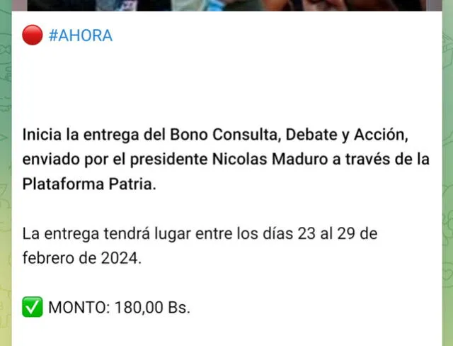 bono de hoy bono de hoy