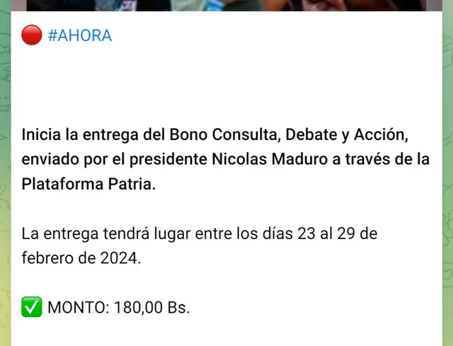 Segundo Bono Especial febrero 2024