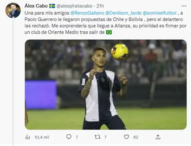 Guerrero tendría pensado jugar en Medio Oriente.   