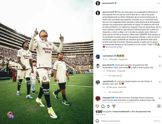 Universitario, Liga 1, Jairo Concha