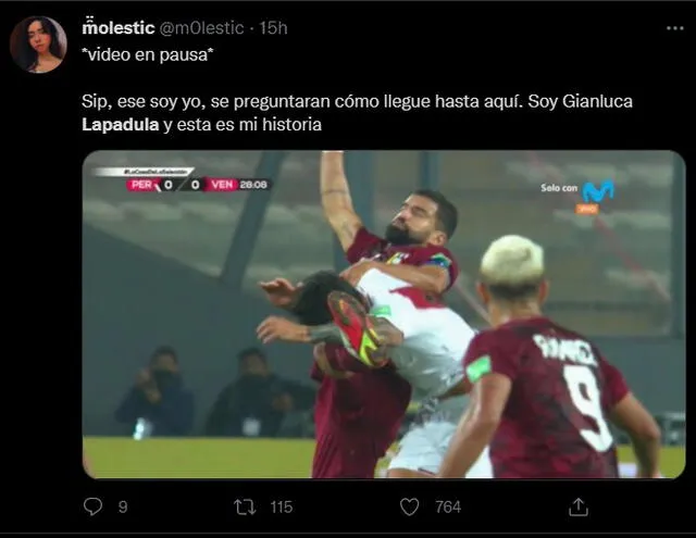 Los hilarantes memes sobre Lapadula al término del duelo contra Venezuela