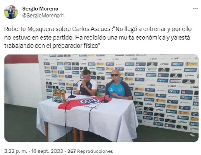 César Vallejo sobre Carlos Ascues