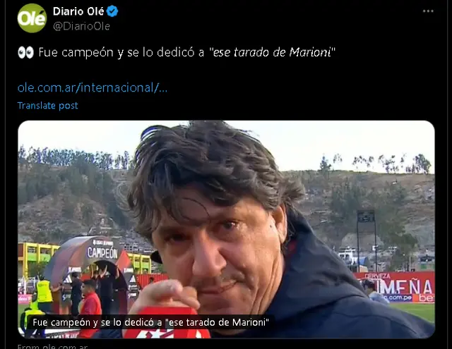 La reacción del medio Olé de Argentina tras mensaje de Jean Ferrari   