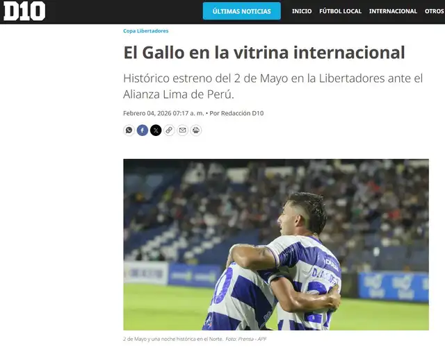 Alianza Lima vs 2 de Mayo