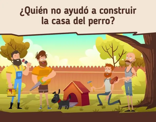 ¿Quién no ayudó a construir la casa de firulais? ¿Quién no ayudó a construir la casa de firulais?