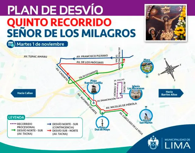 Procesión del Señor de los Milagros.