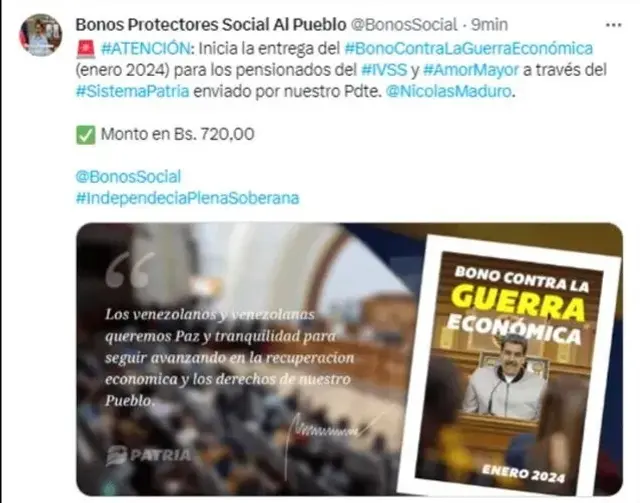 bonos protectores de la patria