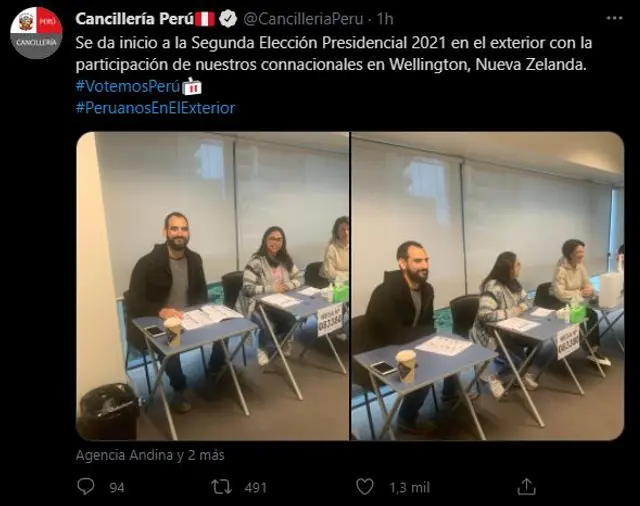  cancillería informa de votos en Nueva Zelanda