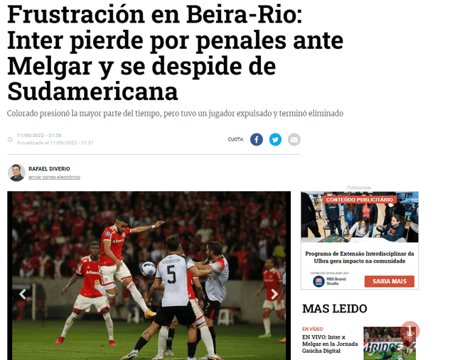 Melgar vs Internacional