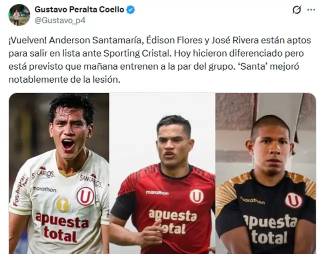  Universitario suma tres refuerzos para el Apertura | Gustavo Peralta   