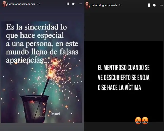 Celia Rodríguez, mamá de Melissa Paredes envía mensajes.