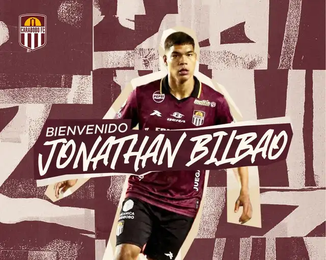 Jonathan Bilbao es futbolista de Carabobo FC y clasificó a la Fase 3 de la Copa Libertadores 2026. Jonathan Bilbao es futbolista de Carabobo FC y clasificó a la Fase 3 de la Copa Libertadores 2026.
