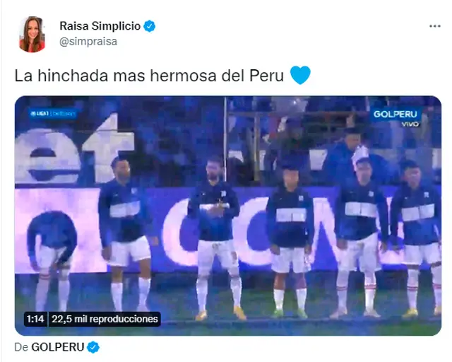 Raisa Simplicio y su mensaje en redes
