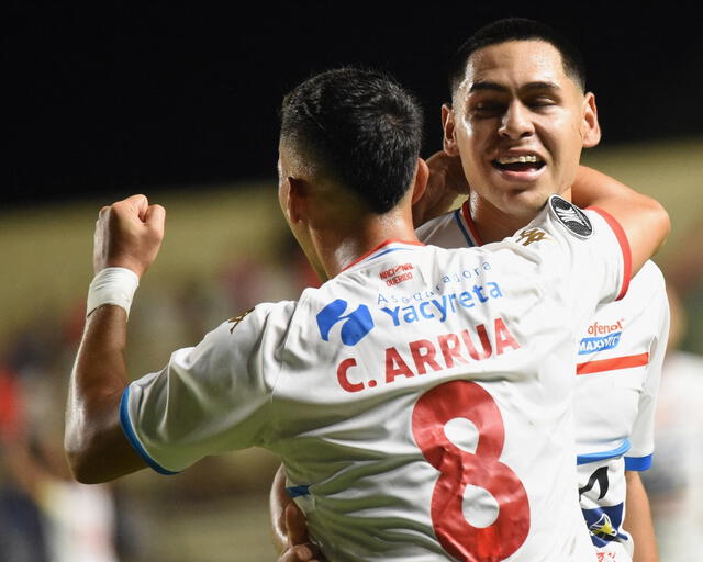 Gustavo Caballero marcó el único gol de Nacional en la ida. Foto: AFP.   