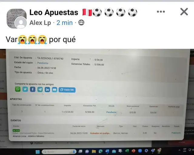 Apuesta a Alianza Lima