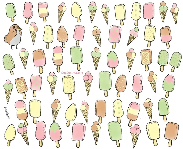        <em>¿Encontraste el helado diferente? Descubre la respuesta líneas abajo.</em>     