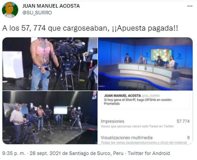 (Foto: Twitter Juan Manuel Acosta)   