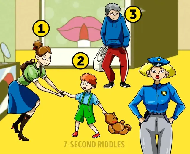 ¿Cuál de ellos es un ladrón? Foto: 7-Second Riddles ¿Cuál de ellos es un ladrón? Foto: 7-Second Riddles