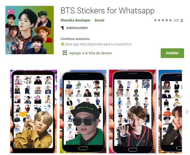 Stickers de BTS