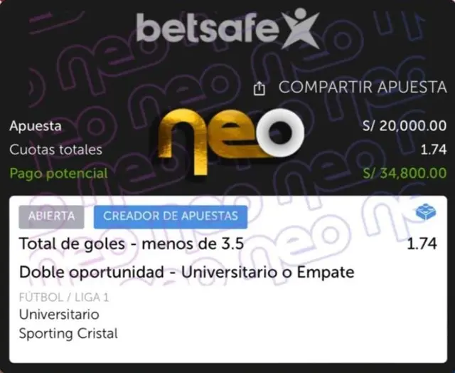 Universitario vs. Cristal