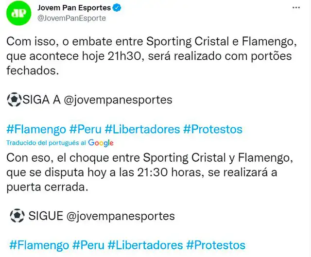 Sporting Cristal vs Flamengo Sporting Cristal vs Flamengo