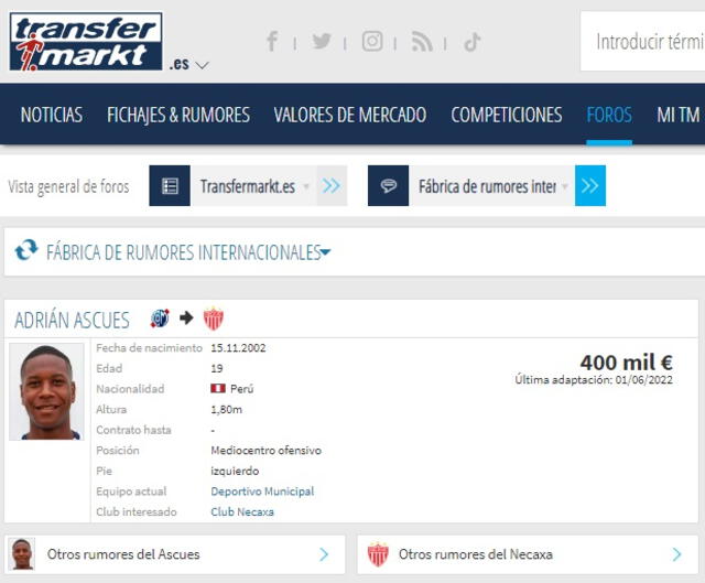 Adrián Ascues ficharía por Necaxa.