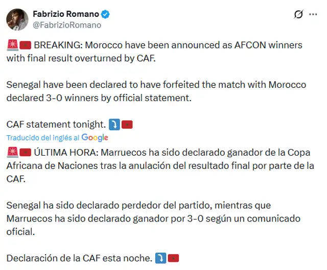 Escribió el periodista internacional. Foto: X