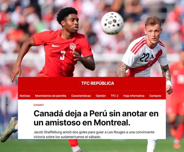 Perú vs Canadá, Selección Peruana Perú vs Canadá, Selección Peruana