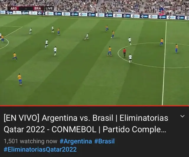 Youtuber transmitió el Argentina vs Brasil en PES y 1500 personas se conectaron