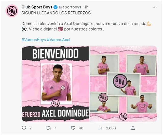 <strong>Foto: Sport Boys</strong>   
