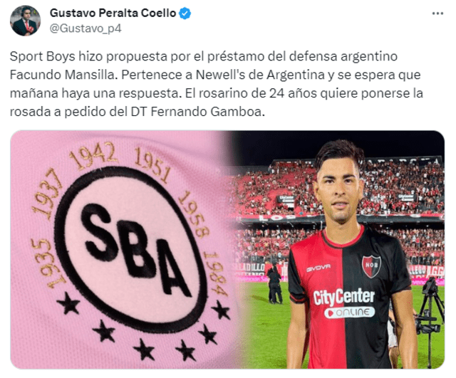 Facundo Mansilla, Sport Boys Facundo Mansilla, Sport Boys