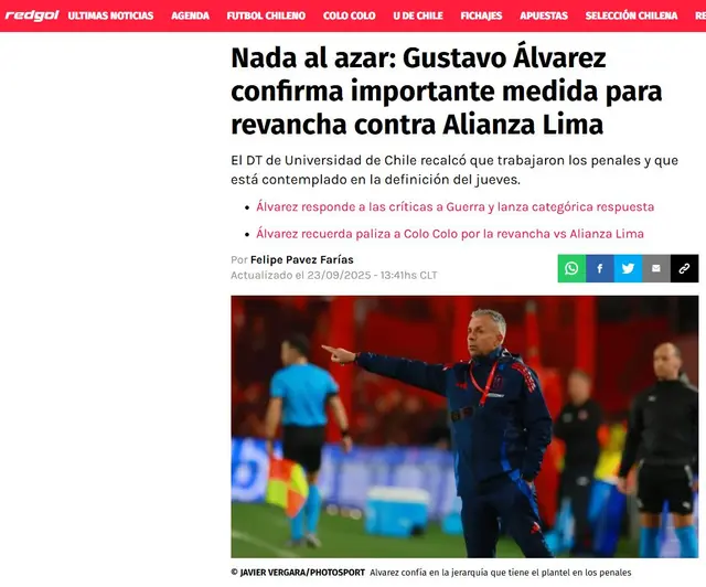 U de Chile vs Alianza Lima