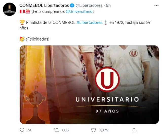 Universitario cumplió este sábado 97 años de vida institucional.   