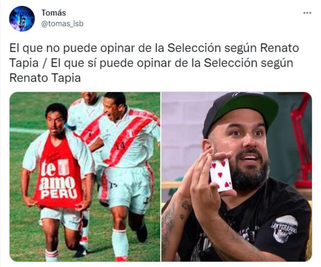 Hinchas responden a Tapia.   