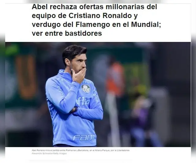 Abel Ferreira rechazó a Al Hilal.