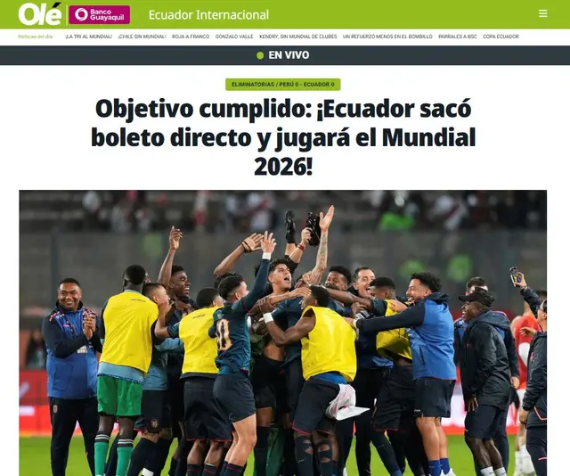 Perú vs Ecuador