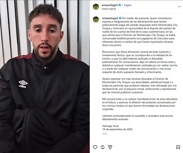 Santiago Arias, Cienciano, Montevideo City Torque