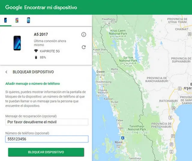rastrea tu celular con Google Maps