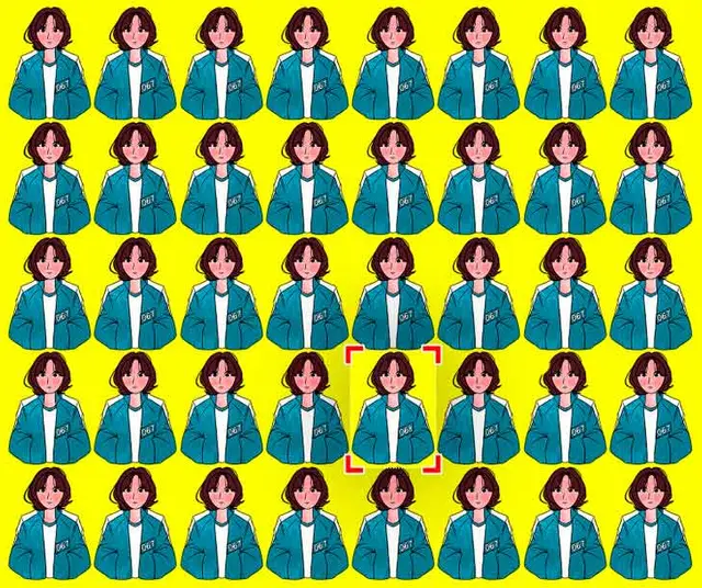 reto visual el juego del calamar